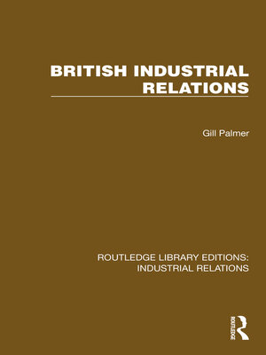 cover image of British Industrial Relations